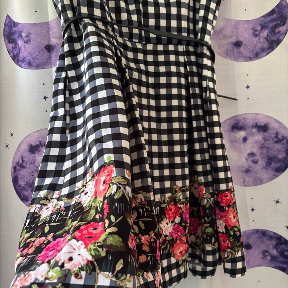 R&K Black and White Checkered Dress
